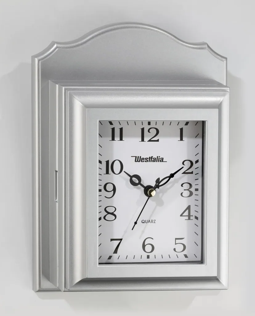 Clock with key box