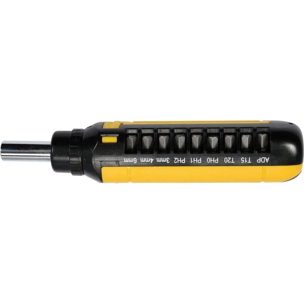 Ratchet screwdriver with interchangeable bits - 15 pieces