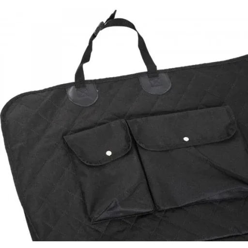 Dog blanket car blanket trunk blanket 2 pockets black