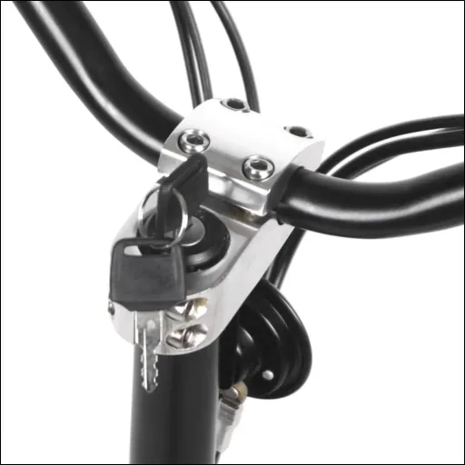 E-Scooter "Revoluzzer" Safety Plus 45 km/h including indicators, luggage case and lithium battery, black
