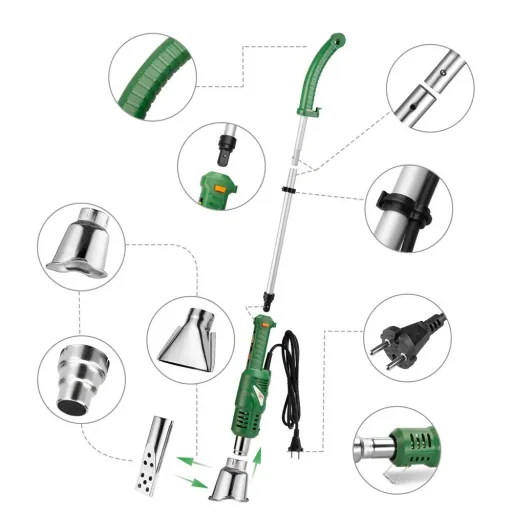 Gardebruk 3-in-1 weed killer, heat gun, grill gun - 2000W