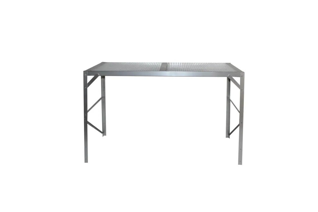 Aluminum table, color 1 shelf, color HKP, color aluminum