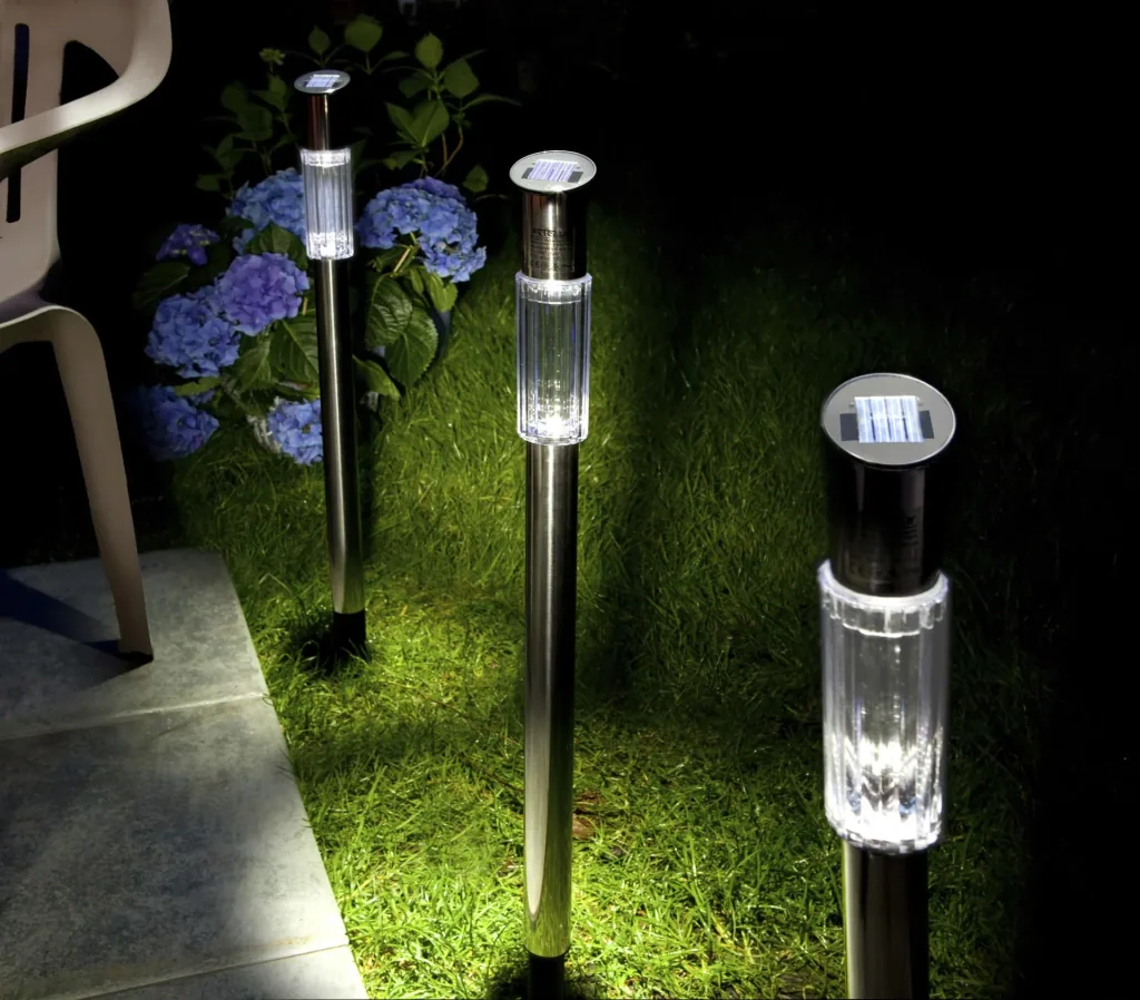 Solar garden lights set of 3