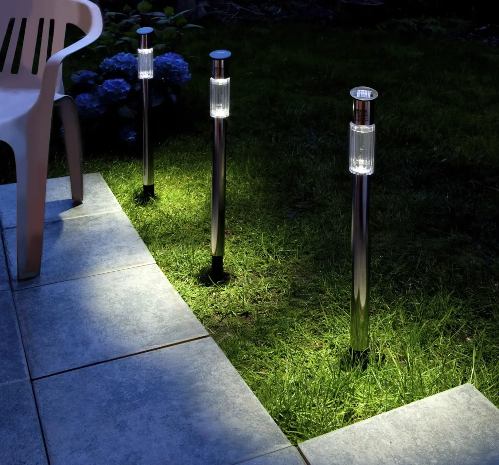 Solar garden lights set of 3