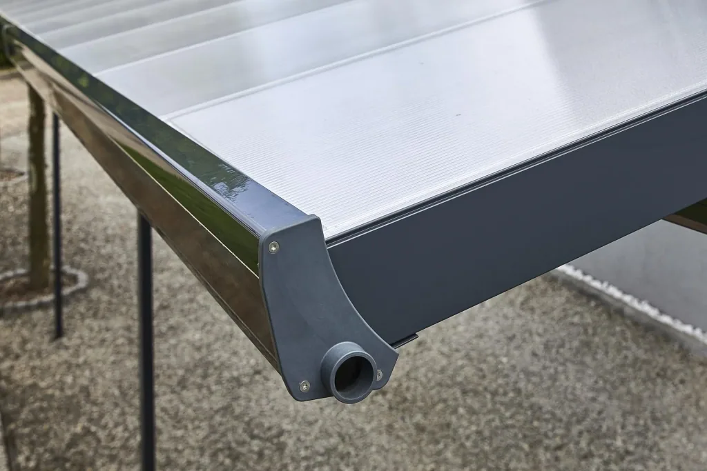 Patio roof kit, color anthracite, 4260 x 4060 mm