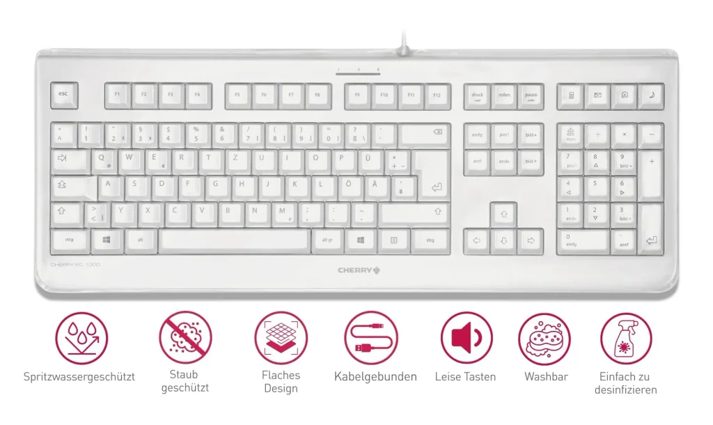 Wired keyboard KC 1068 gray
