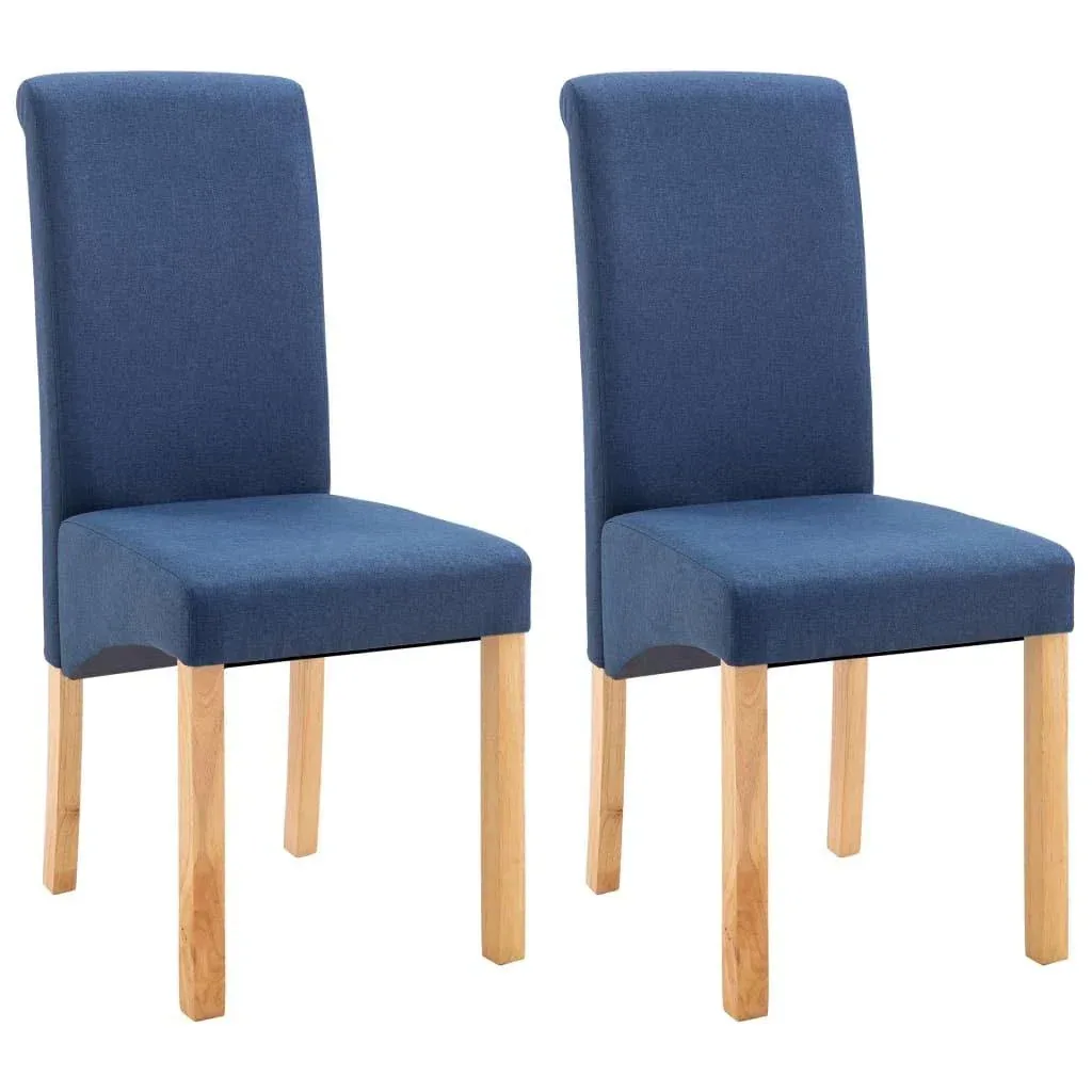 Dining chairs 2 in blue fabric
