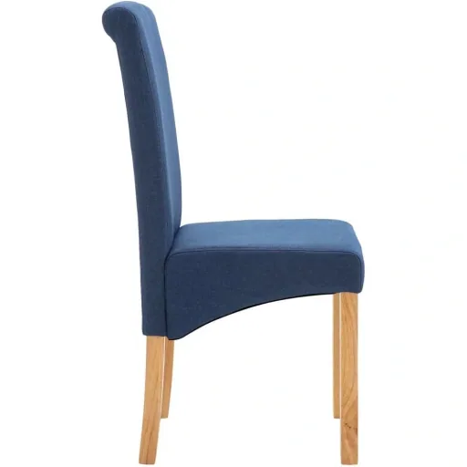 Dining chairs 2 in blue fabric