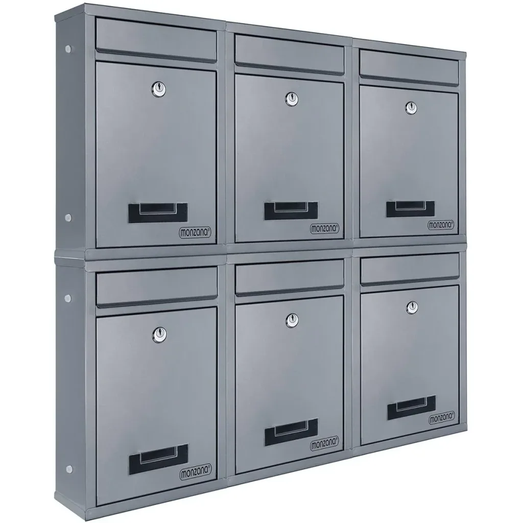 Silver mailbox 32x22x9cm