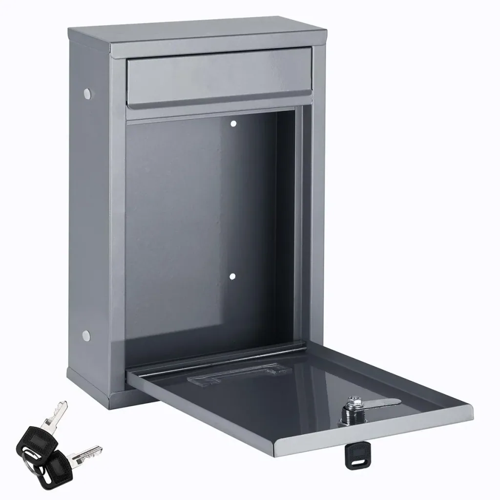 Silver mailbox 32x22x9cm