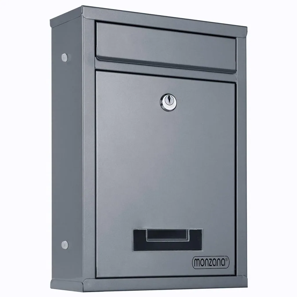 Silver mailbox 32x22x9cm