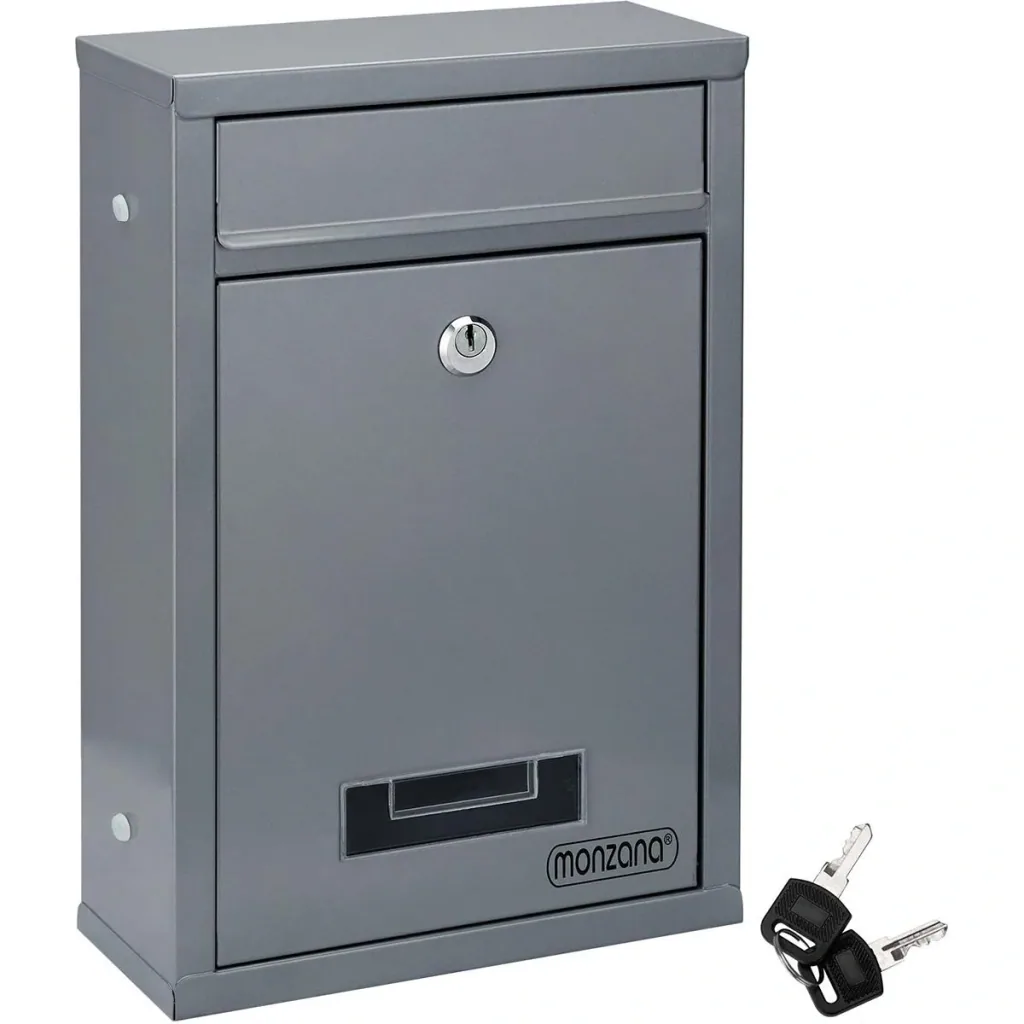 Silver mailbox 32x22x9cm
