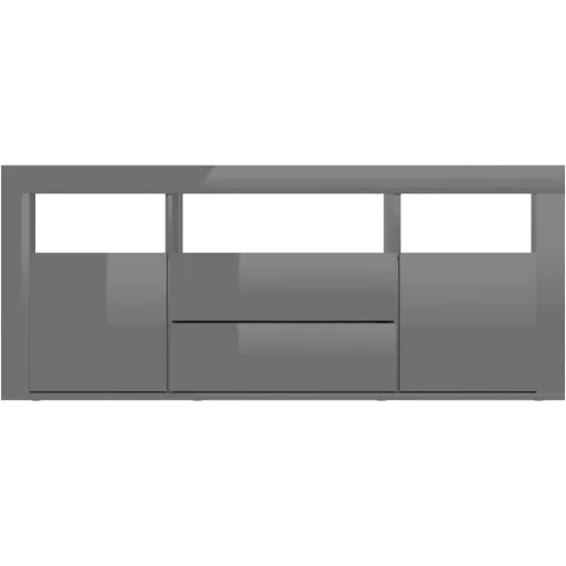 TV cabinet 120x30x50 cm chipboard high gloss black