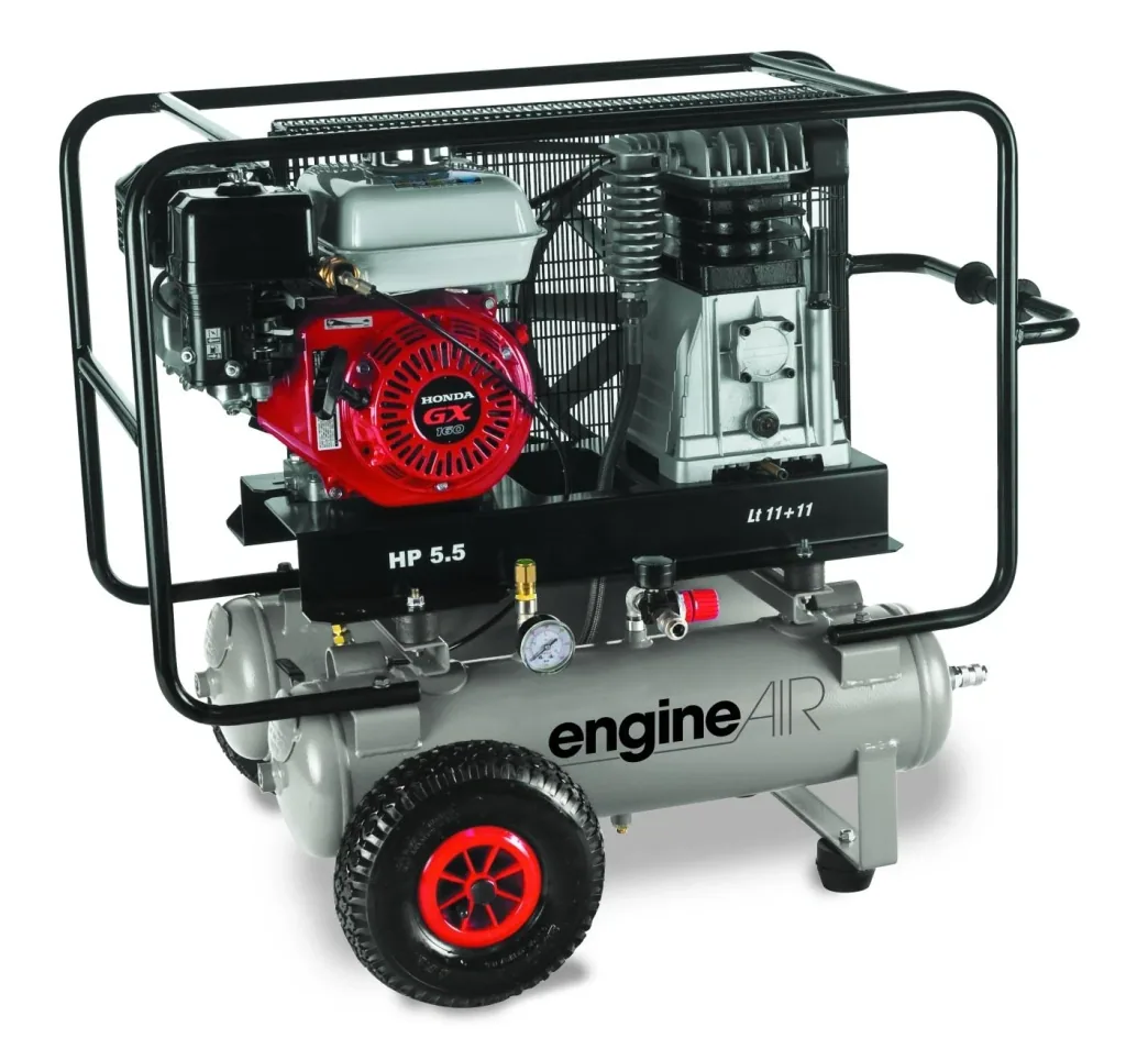 Petrol compressor 600-11 + 11 Honda