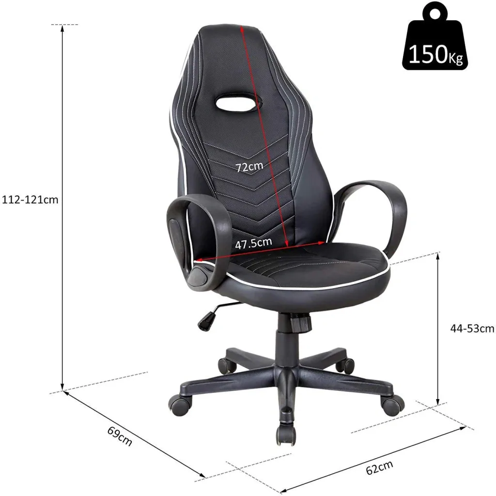 Gaming chair with rocking function