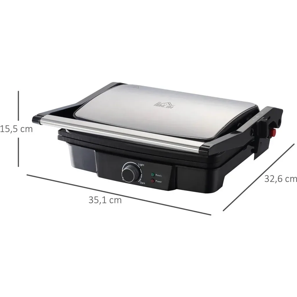 Toastmaschine 2000W 35,1 x 32,6 x 15,5 cm