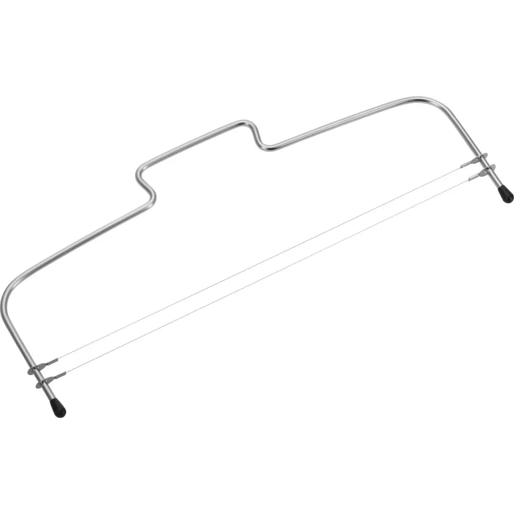 Cake base divider Simplex-Duo with two serrated cutting wires