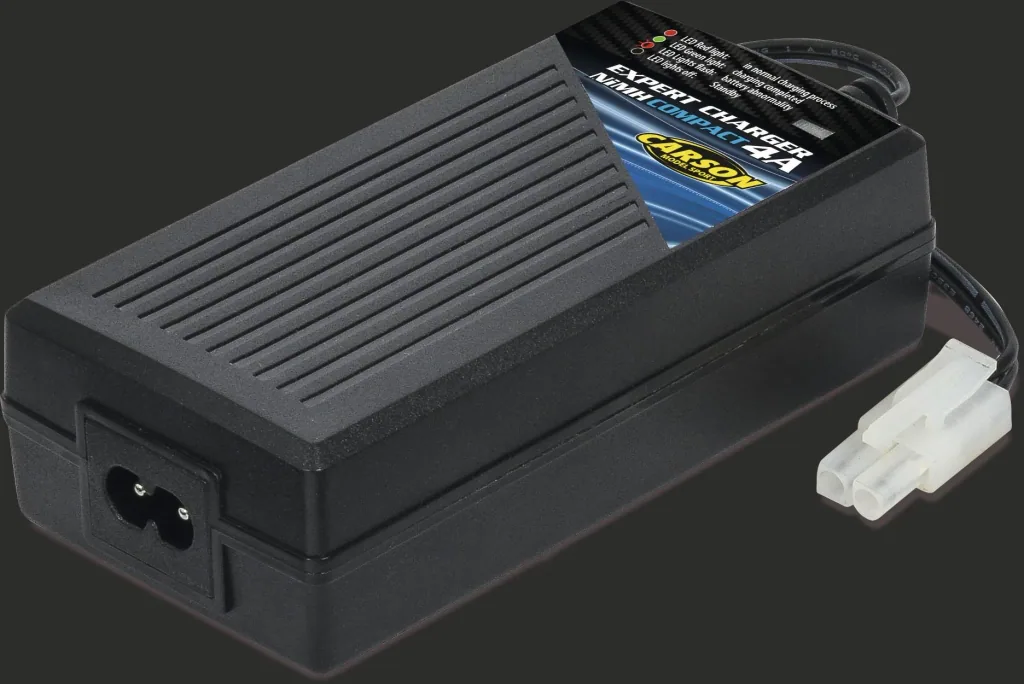 ExpertCharger NiMH Compact4A plug-in charger.