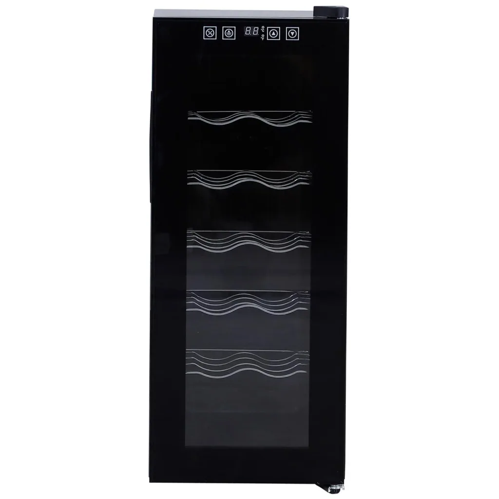 Wine refrigerator with 5 compartments