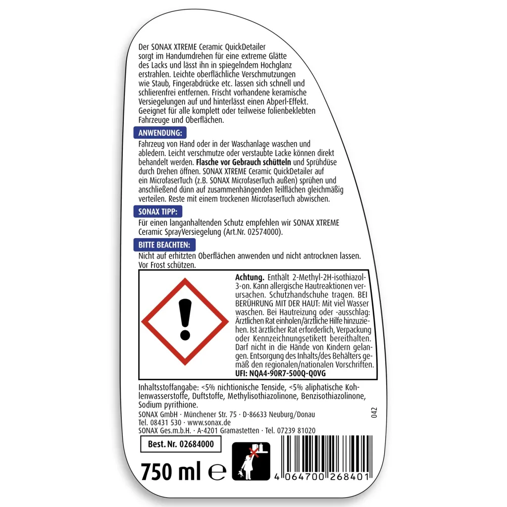 XTREME Ceramic Quick Details 750 ml