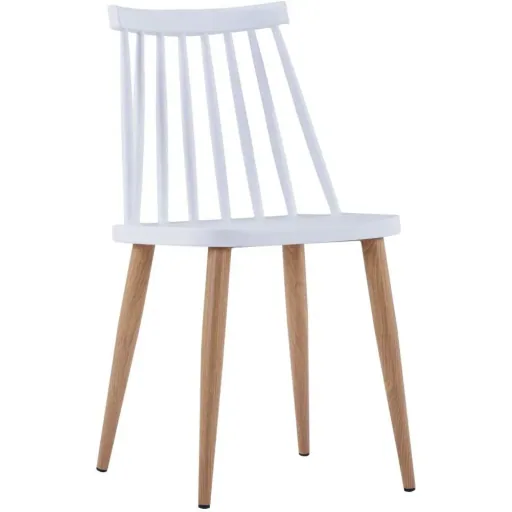 Dining room chairs 2-seater plastic white