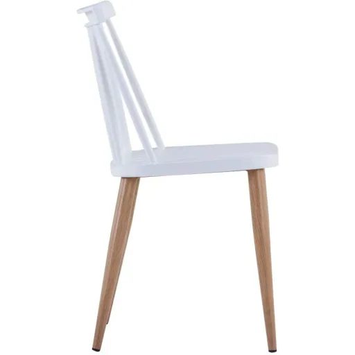 Dining room chairs 2-seater plastic white