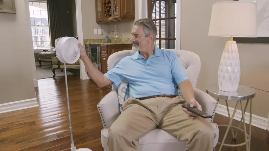 Fold & Cold, cordless battery-operated fan