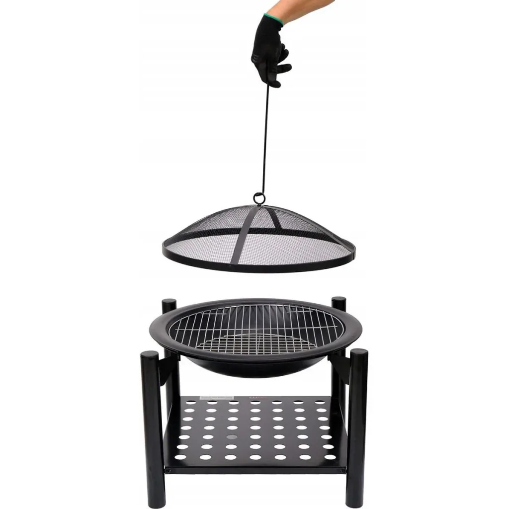 Fire bowl with grill - diameter grille 50cm - 58x58x55cm