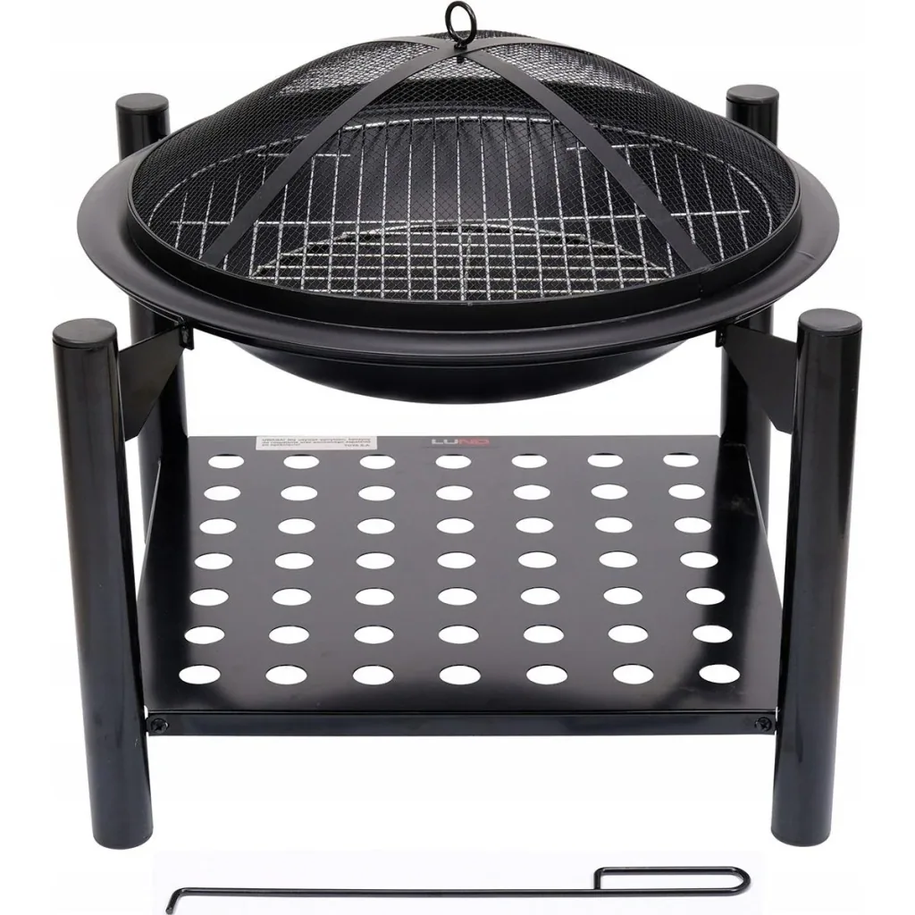 Fire bowl with grill - diameter grille 50cm - 58x58x55cm
