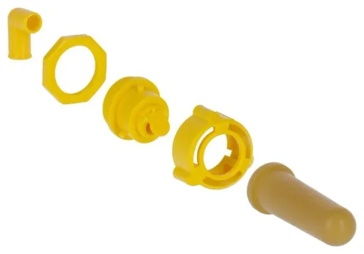 Latex teat and hygiene valve in a set