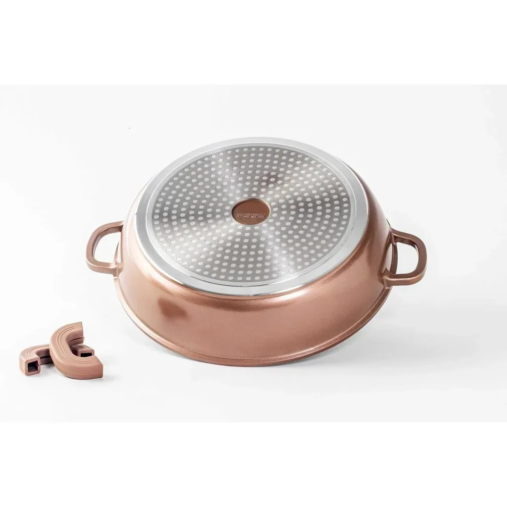 Casserole dish - with lid - 28cm - cast aluminum