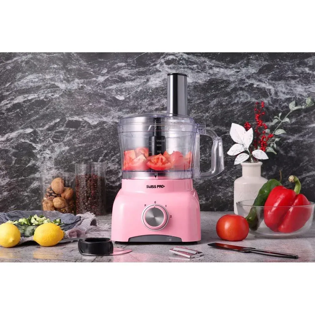 Food Processor - 600W - 1.2L - Pink