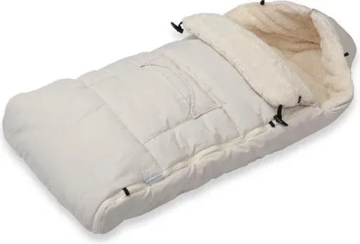 Baby Carrier Footmuff Beige | Teddy | Maxi-Cosi | with Storage Bag