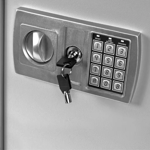 Digital security safe - 350x400x400mm - 4 mm steel door