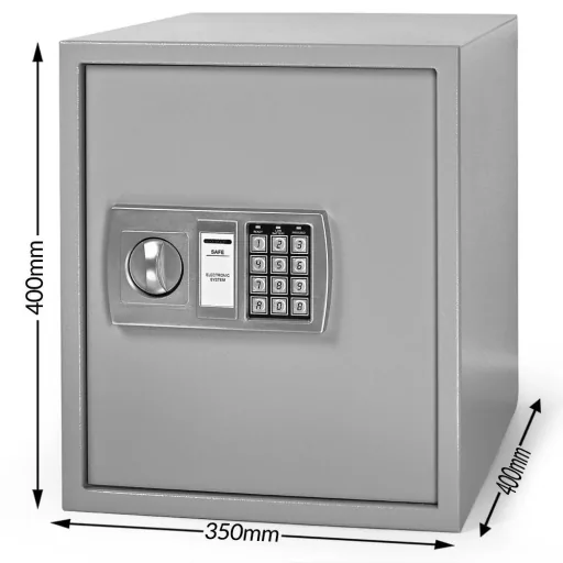 Digital security safe - 350x400x400mm - 4 mm steel door