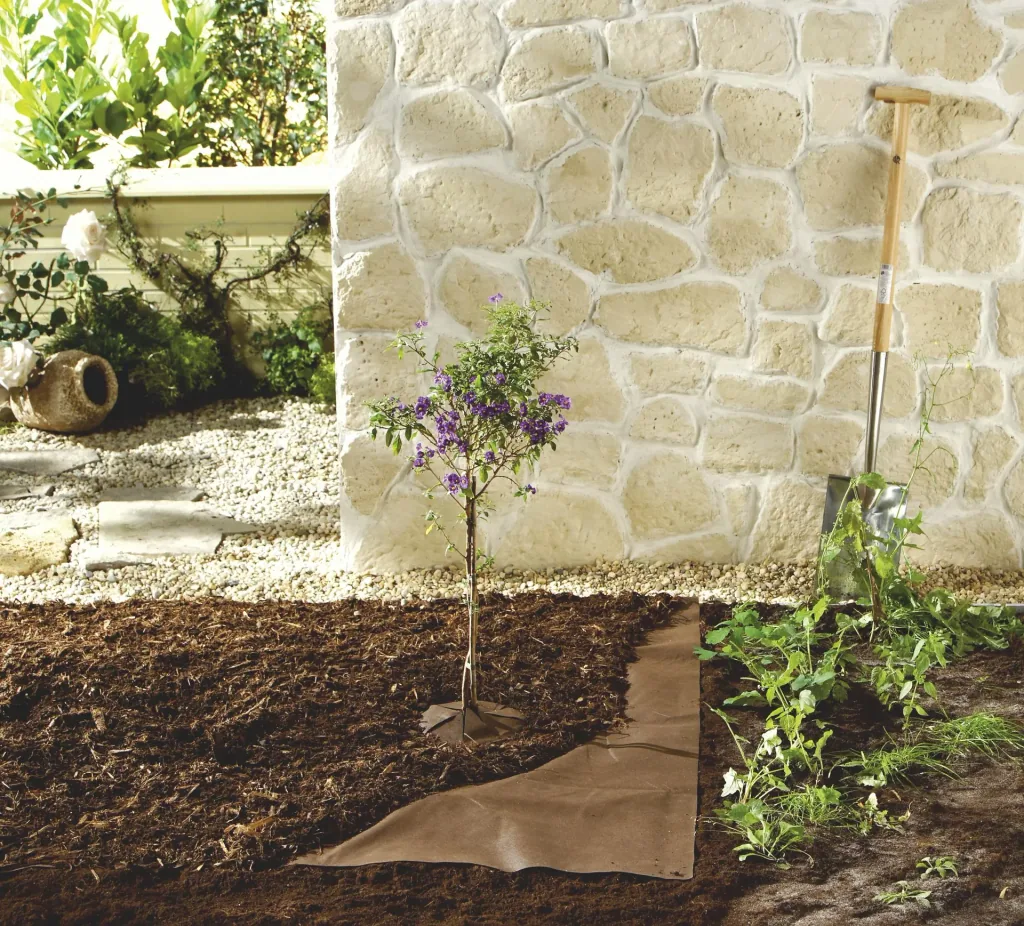 ORGANIC MULCH FLOOR 10X3M + ground pegs