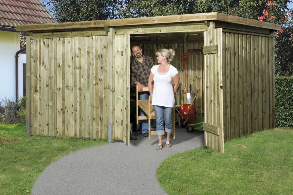 VARIUS warehouse, variant IV with large shed without partition wall