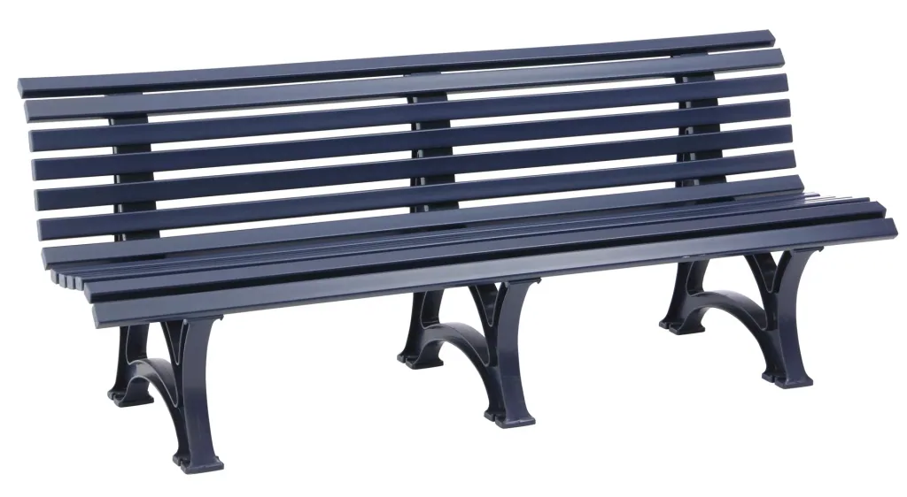 Garden bench Borkum blue