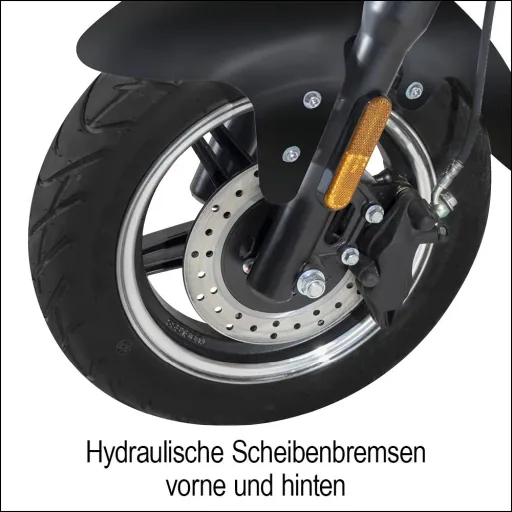 Design E-Roller "Max" 45 km/h schwarz