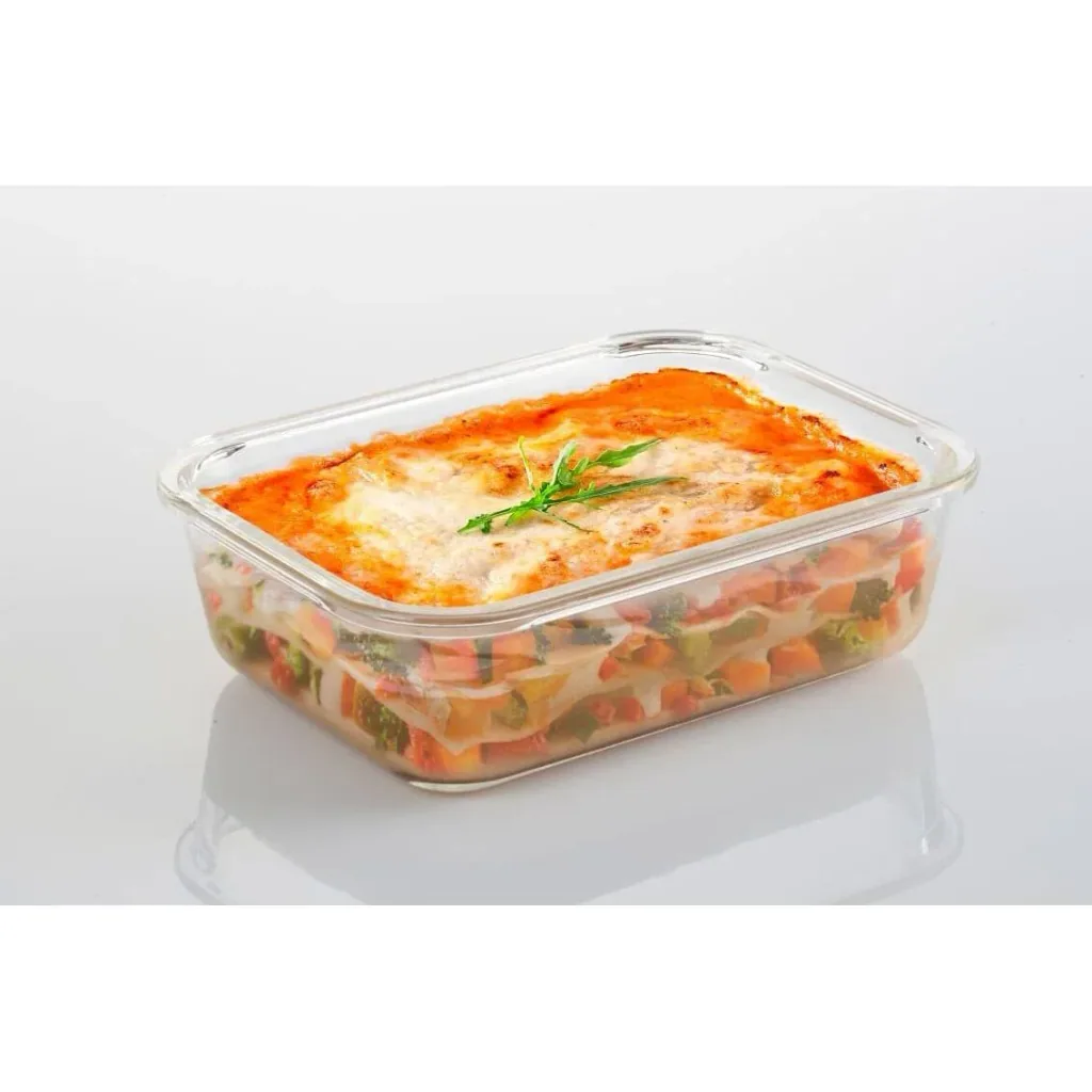 Mehrzer - Dispenser box - 600ml - rectangular - Bake-and-Lock - Red