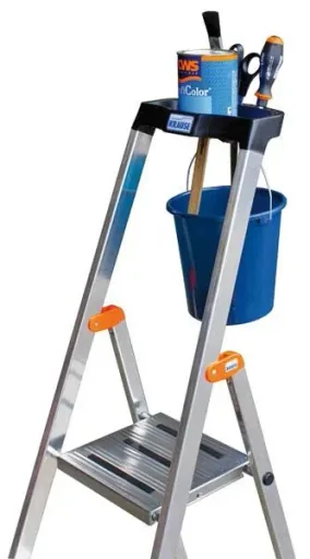 Aluminium stepladder, 6 steps