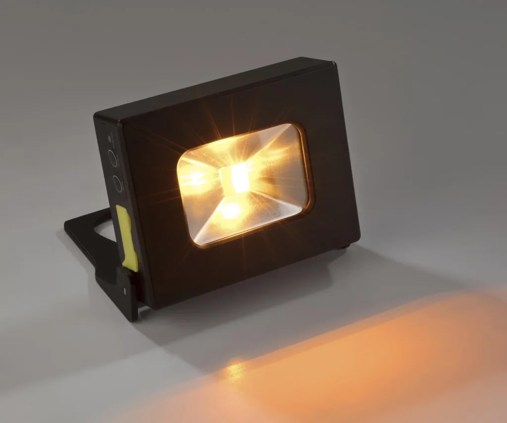Mini battery LED floodlight with power bank