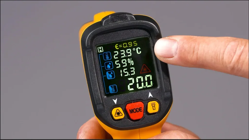 PAN IR-T800+ professional infrared thermometer 12:1, infrared temperature measurement - 50°C - + 800°C with laser measuring circuit