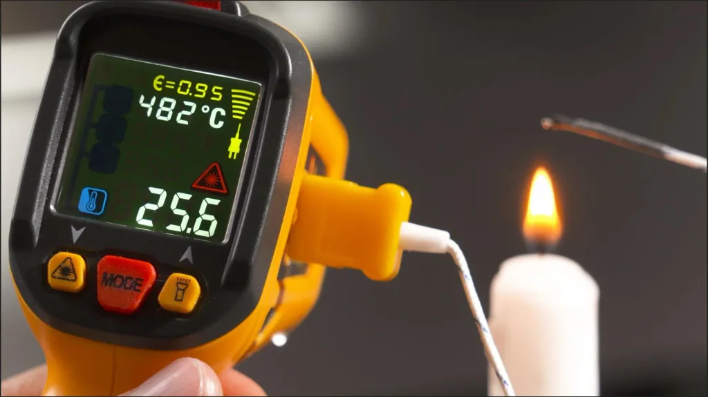 PAN IR-T800+ professional infrared thermometer 12:1, infrared temperature measurement - 50°C - + 800°C with laser measuring circuit