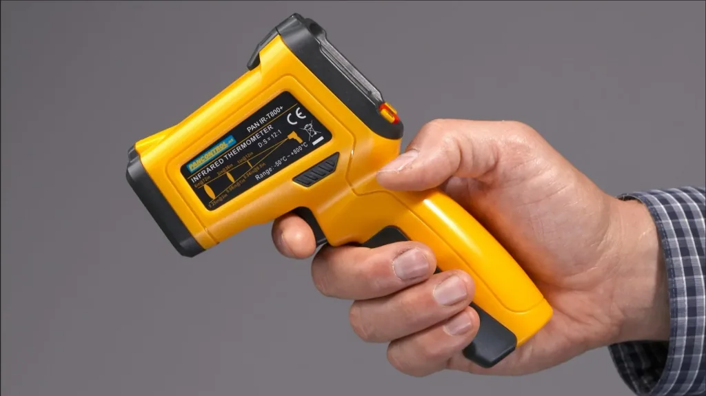 PAN IR-T800+ professional infrared thermometer 12:1, infrared temperature measurement - 50°C - + 800°C with laser measuring circuit