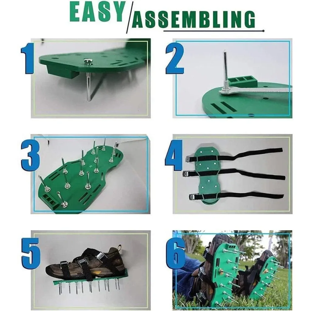 NL Sandals for lawn aeration - scarifying shoes