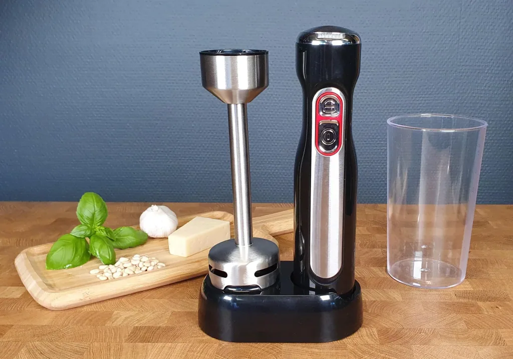 Cordless hand blender with holder, 700 ml blender cup and holder