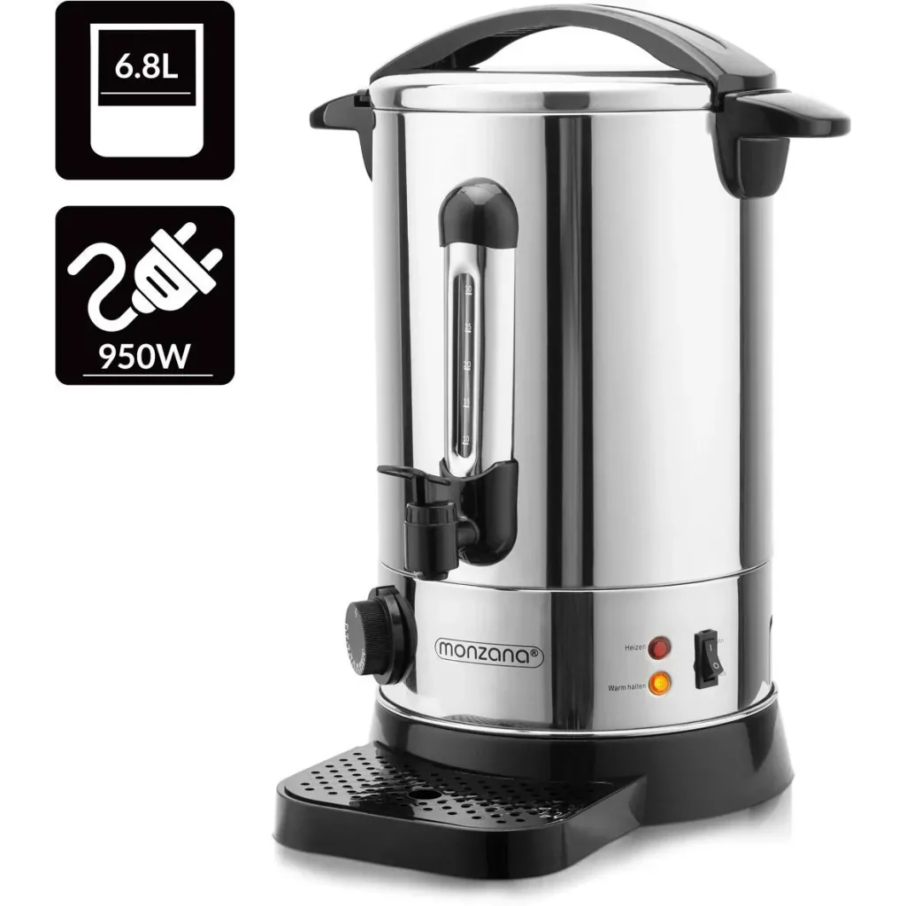 Mulled wine kettle, hot water boiler 6.8L