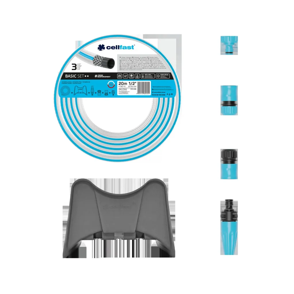 Irrigation kit BASIC 1/2" 20 m + wall hose holder