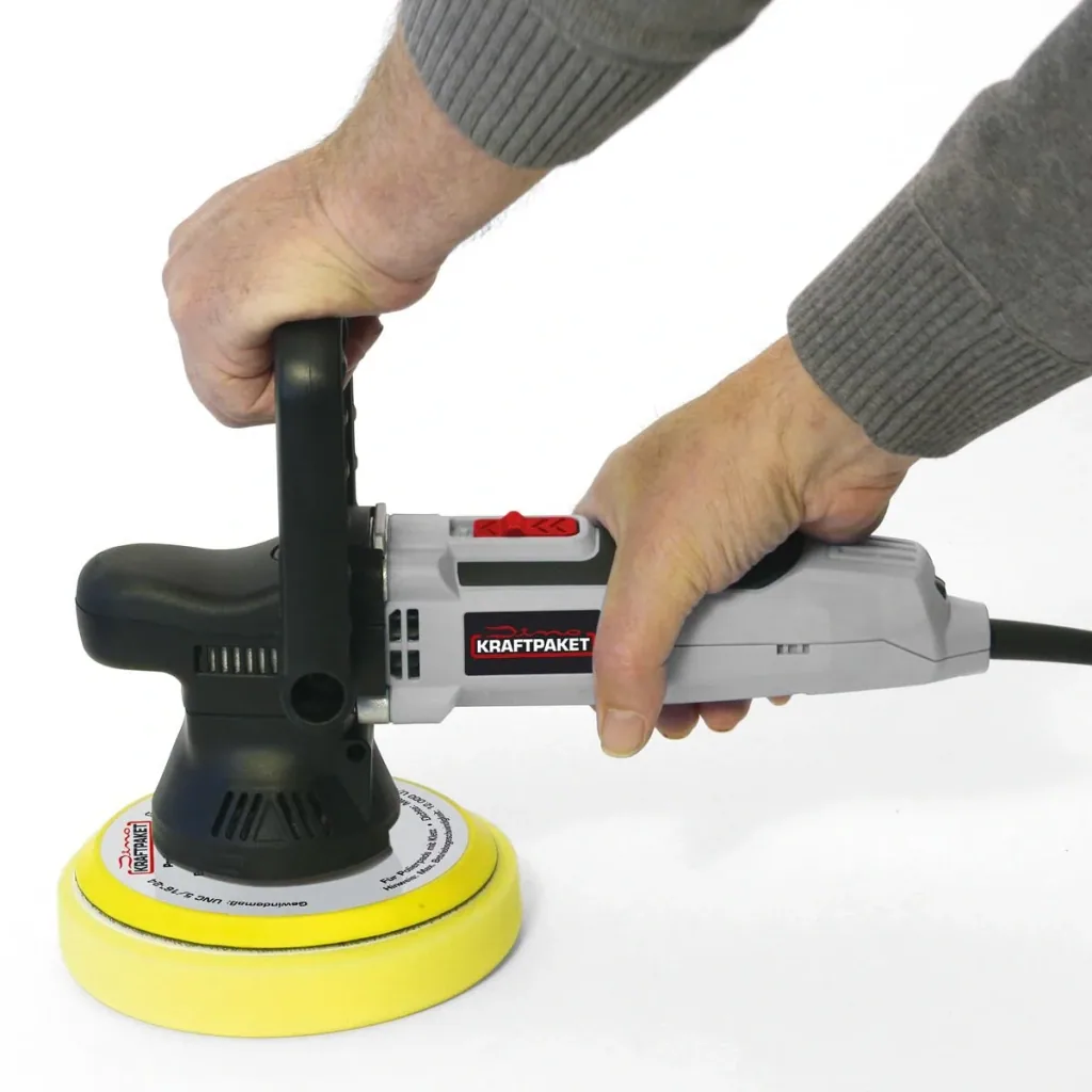 Eccentric polishing machine 650 watts - 9 mm stroke - in XXL set